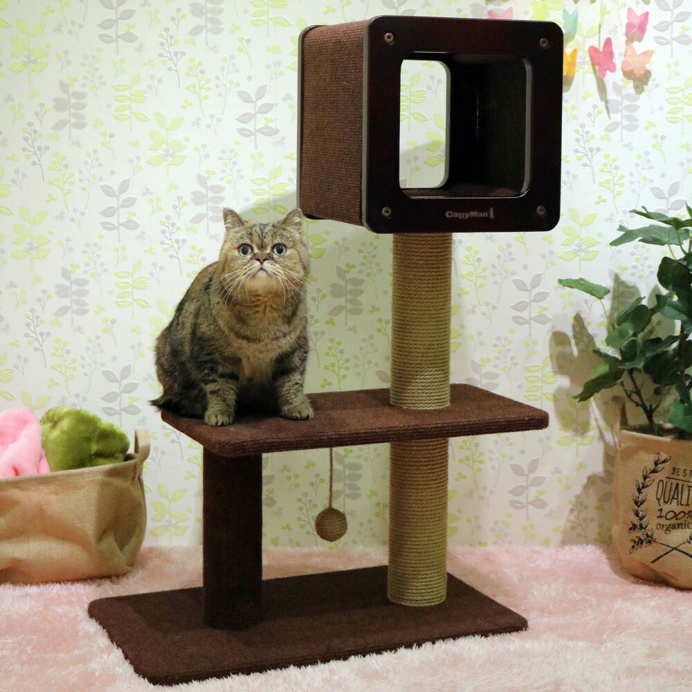 キャティーマン モダンルームスクラッチ ミディアムH90【送料無料】 猫 おもちゃ キャットタワー