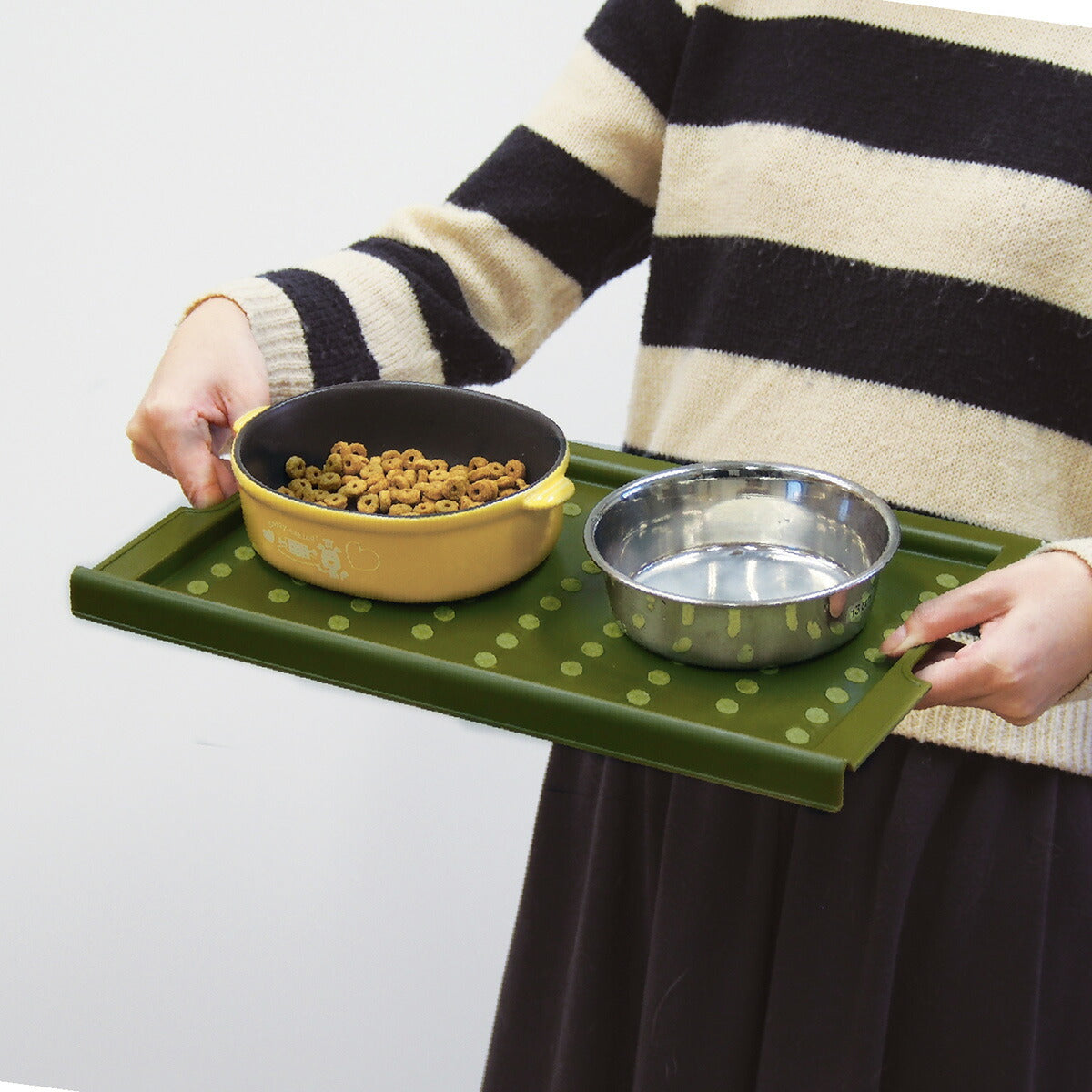ドギーマン 洗える 外せる ドッグダイニング M ダイニングテーブル 食器台