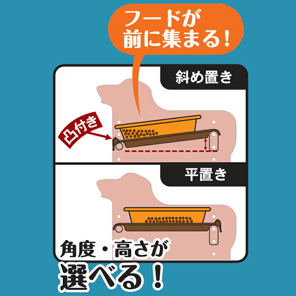 ドギーマン ドッグ ダイナー M【送料無料】 ダイニングテーブル 食器台