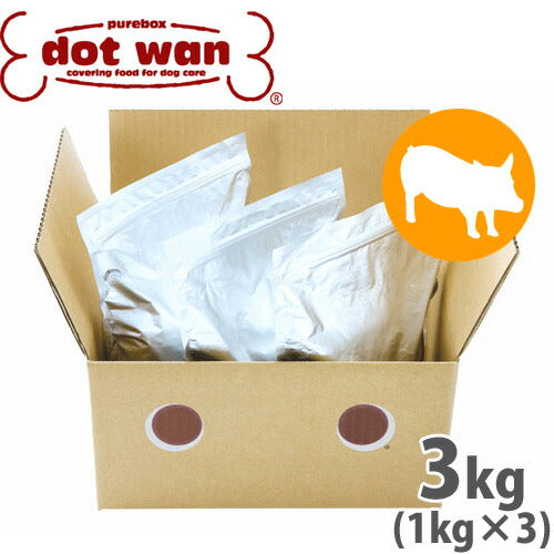 ドットわん 豚ごはん 3kg 国産 無添加 送料無料 犬用品/ペットグッズ/ペット用品