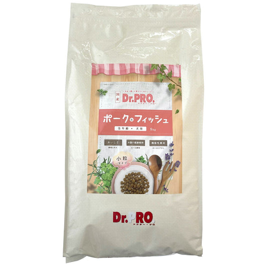 ドクタープロ Dr.PRO ポーク＆フィッシュ オールステージ 5kg【送料無料】 ドッグフード 国産 犬