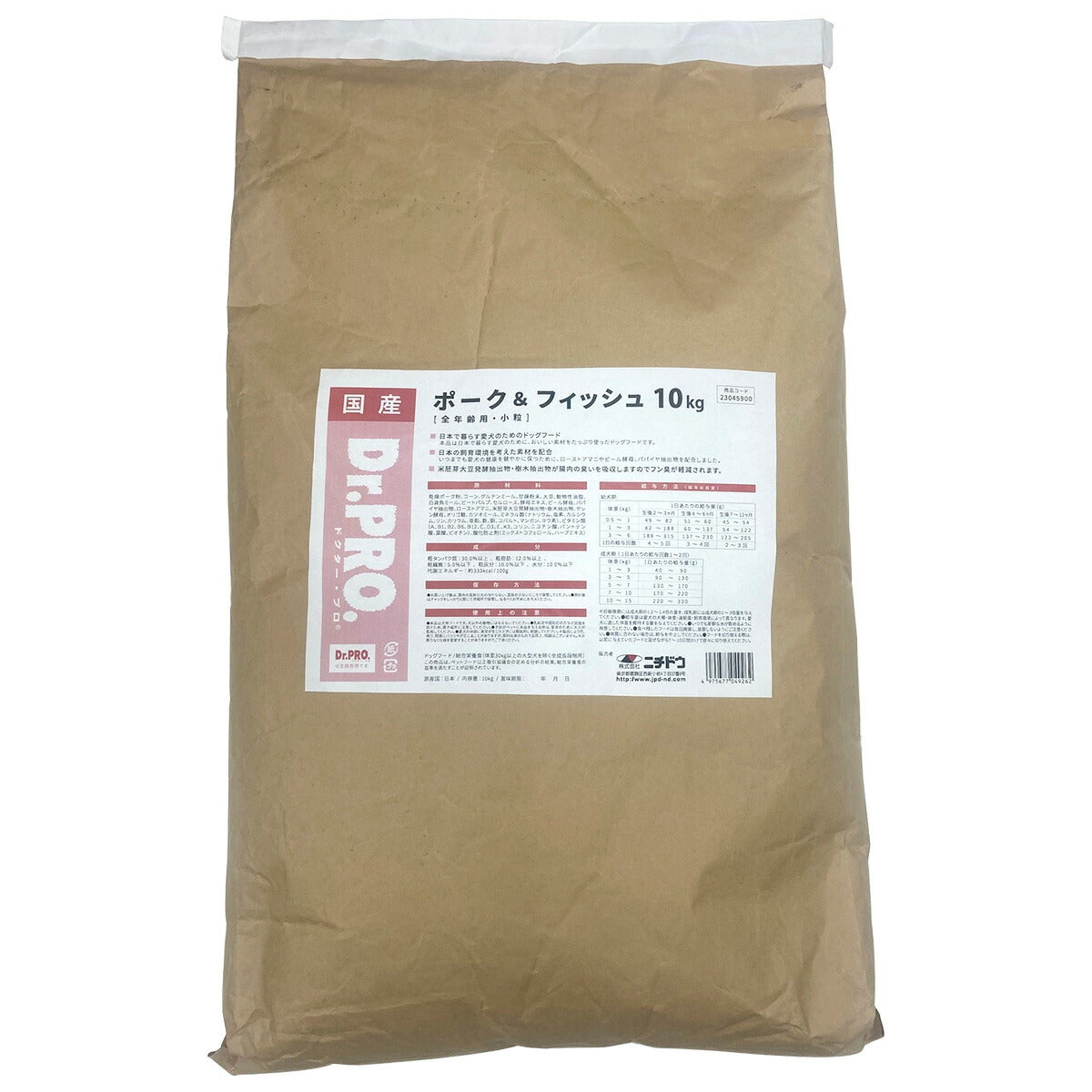 ドクタープロ Dr.PRO ポーク＆フィッシュ オールステージ 10kg【送料無料】 ドッグフード 国産 犬
