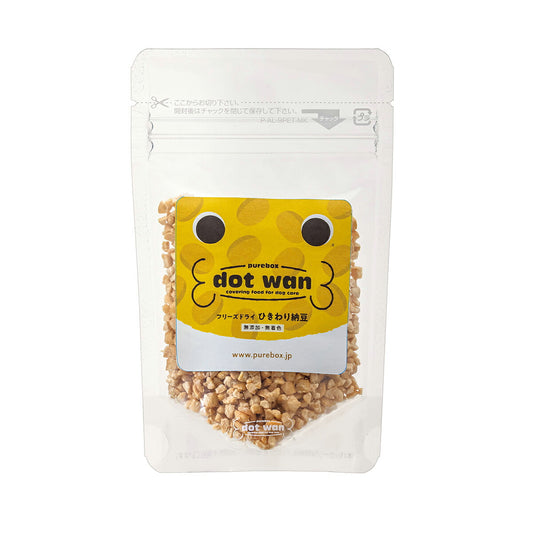 ドットわん フリーズドライ ひきわり納豆 25g 犬 おやつ 無添加 国産 トッピング ふりかけ