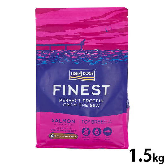 フィッシュ4ドッグ FISH 4 DOGS ドッグフード ファイネスト トイブリード 1.5kg【送料無料】 無添加 ドッグフード 超小型犬用 グレインフリー 穀物不使用 魚