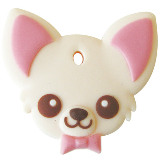 ワールド商事 ペットキーカバー 犬 チワワ クリーム