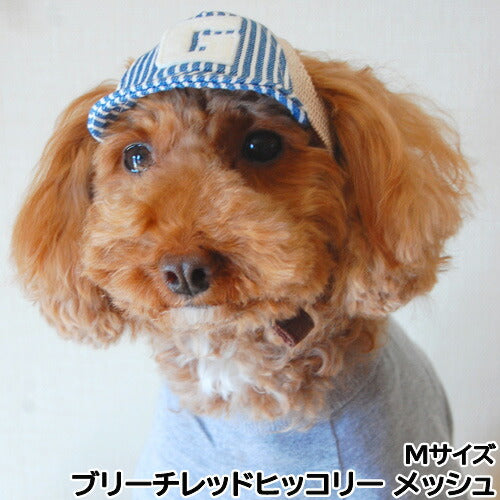 犬の帽子 ガーデンオブエデン デニム&ヒッコリーキャップ M ブリーチレッドヒッコリー メッシュ【送料無料】