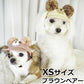 犬の帽子 ガーデンオブエデン 麦わらこぐまCAP XSサイズ ブラウンベアー