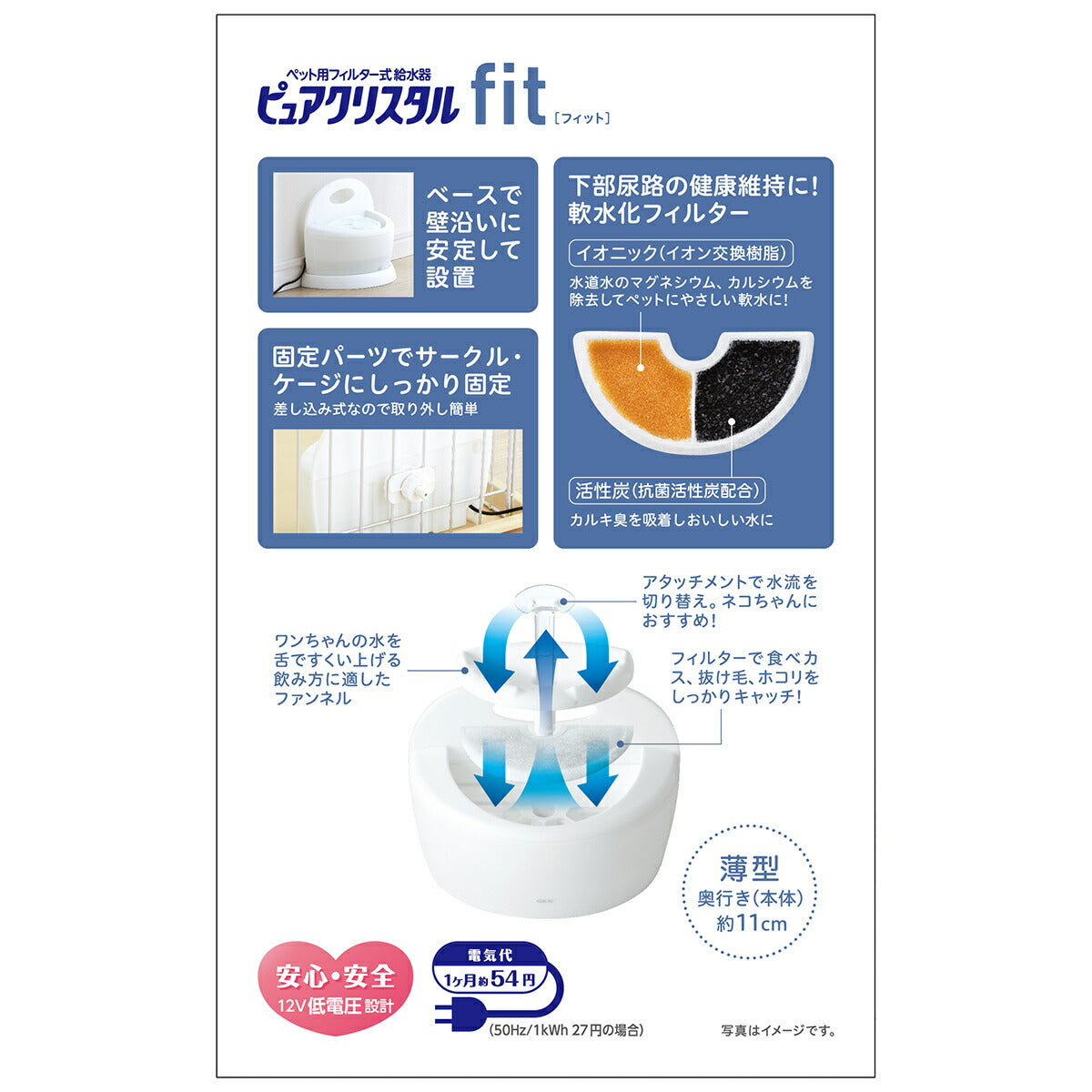 ピュアクリスタル フィット ホワイト 900ml