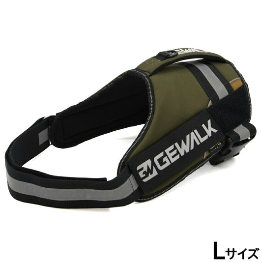 ジウォーク GEWALK ドッグハーネス ワイルド エクスプローラー コーデュラ エコ L カーキ【送料無料】