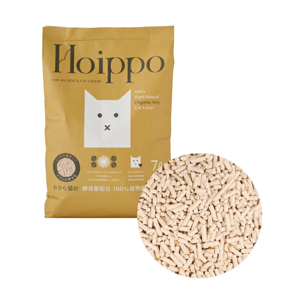 Hoippo（ホイッポ） 植物由来100% おから猫砂 7L×6袋【送料無料】