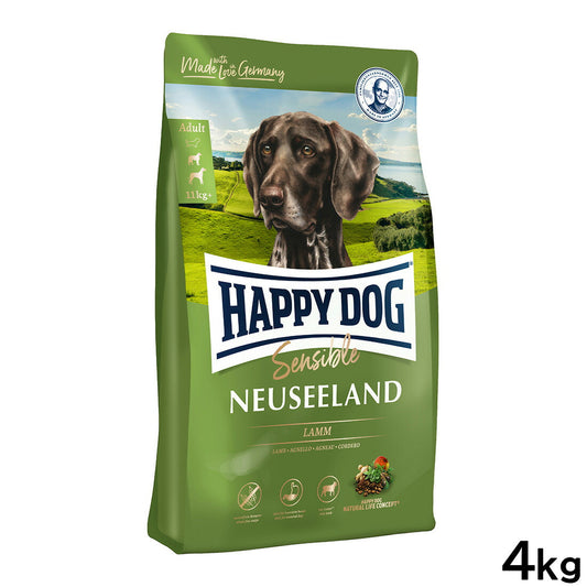 ハッピードッグ HAPPY DOG ドッグフード センシブル ニュージーランド ラム＆ライス 消化器ケア（成犬～シニア犬用） 4kg【送料無料】