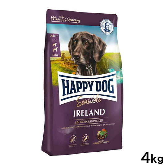 ハッピードッグ HAPPY DOG ドッグフード センシブル アイルランド サーモン＆ラビット スキンケア（成犬～シニア犬用） 4kg【送料無料】