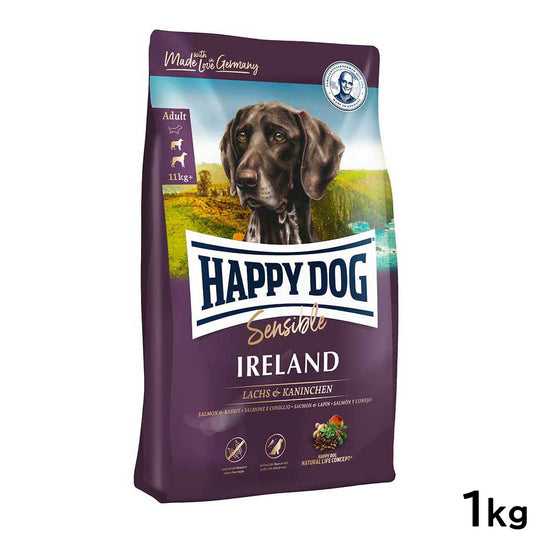 ハッピードッグ HAPPY DOG ドッグフード センシブル アイルランド サーモン&ラビット スキンケア(成犬~シニア犬用) 1kg