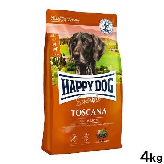ハッピードッグ HAPPY DOG ドッグフード センシブル トスカーナ ダック&サーモン ウェイトケア(成犬~シニア犬用) 4kg【送料無料】
