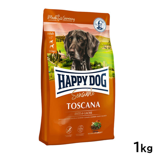 ハッピードッグ HAPPY DOG ドッグフード センシブル トスカーナ ダック&サーモン ウェイトケア(成犬~シニア犬用) 1kg