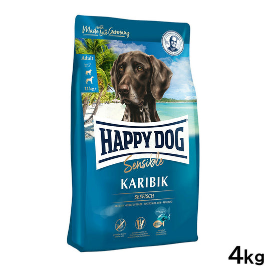 ハッピードッグ HAPPY DOG ドッグフード センシブル カリビック(グレインフリー)シーフィッシュ アレルギーケア(成犬~シニア犬用) 4kg【送料無料】