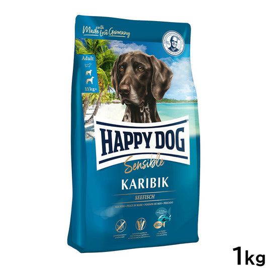 ハッピードッグ HAPPY DOG ドッグフード センシブル カリビック(グレインフリー)シーフィッシュ アレルギーケア(成犬~シニア犬用) 1kg