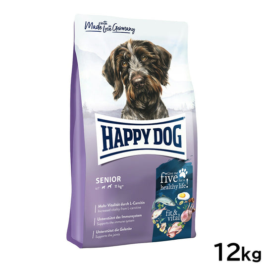 ハッピードッグ HAPPY DOG ドッグフード フィット&バイタル シニア(中~大型犬) 12kg【送料無料】