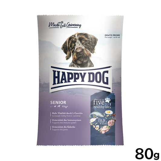 ハッピードッグ HAPPY DOG ドッグフード フィット&バイタル シニア(中~大型犬) 80g
