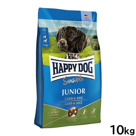 ハッピードッグ HAPPY DOG ドッグフード ヤング センシブル ジュニア ラム&ライス(中~大型犬) 10kg【送料無料】