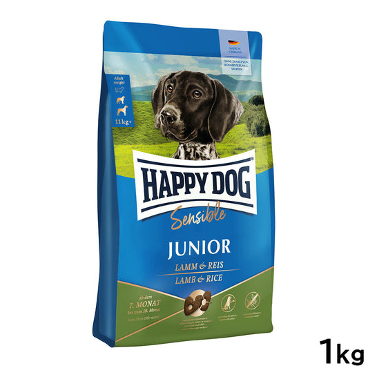 ハッピードッグ HAPPY DOG ドッグフード ヤング センシブル ジュニア ラム&ライス(中~大型犬) 1kg