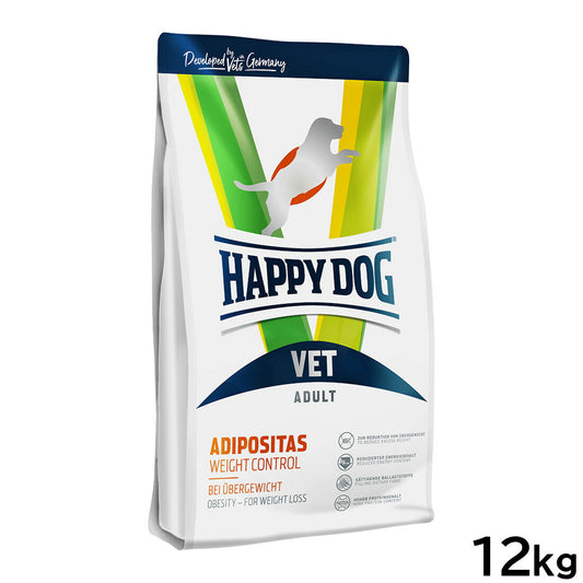 ハッピードッグ HAPPY DOG VET ドッグフード 犬用療法食 アディポシタス（肥満ケア） 12kg【送料無料】