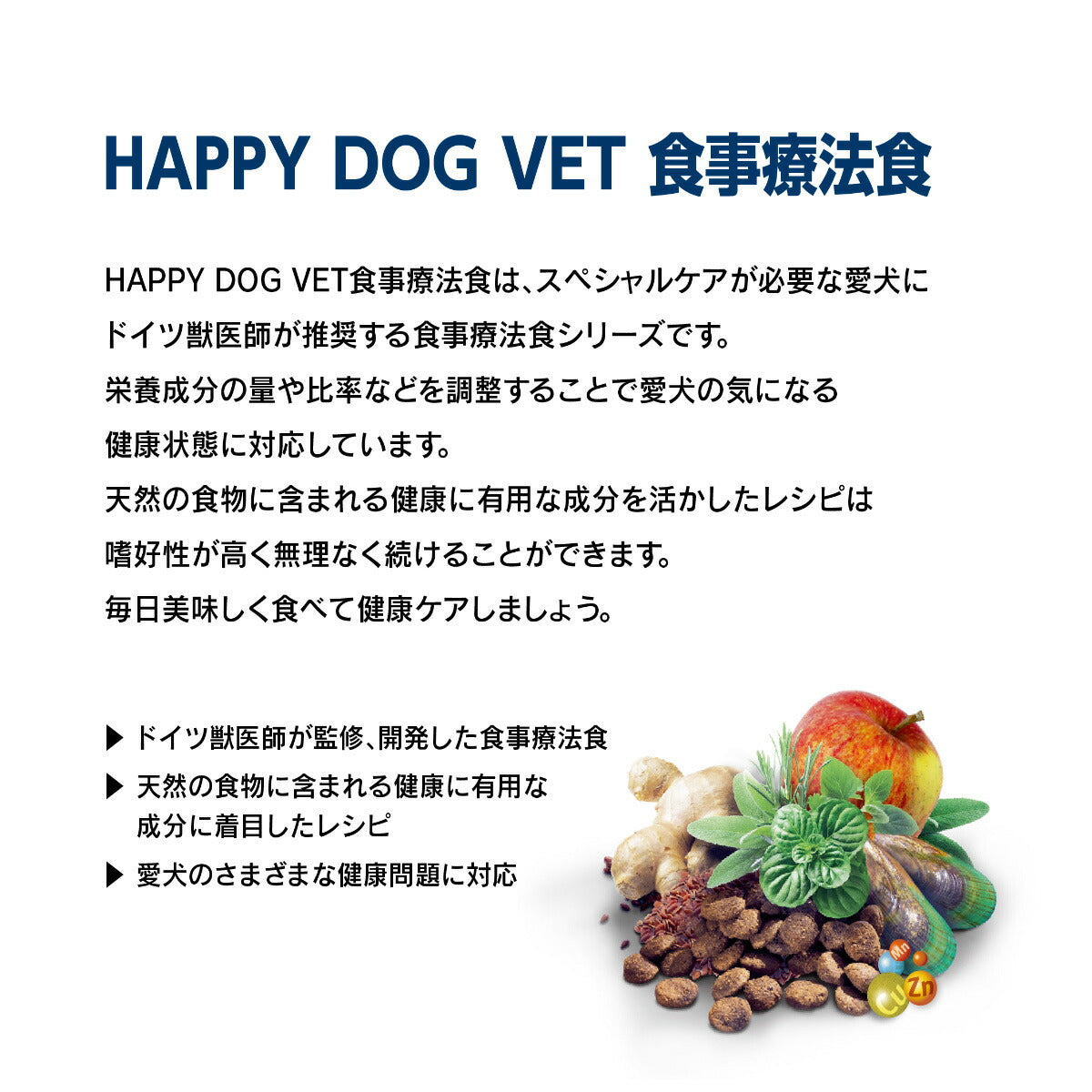 ハッピードッグ HAPPY DOG VET ドッグフード 犬用療法食 スキンプロテクト（皮膚ケア） 1kg