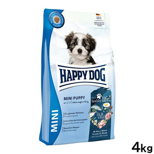 ハッピードッグ HAPPY DOG ドッグフード ミニ フィット&バイタル パピー(生後1~12ヶ月) 4kg【送料無料】