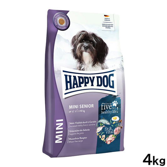 ハッピードッグ HAPPY DOG ドッグフード ミニ フィット&バイタル シニア(シニア犬用) 4kg【送料無料】