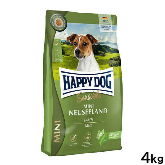 ハッピードッグ HAPPY DOG ドッグフード ミニ センシブル ニュージーランド ラム＆ライス 消化器ケア（成犬～シニア犬用） 4kg【送料無料】