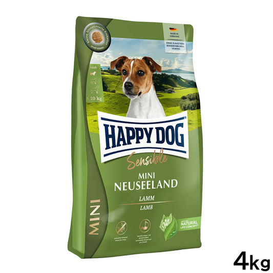 ハッピードッグ HAPPY DOG ドッグフード ミニ センシブル ニュージーランド ラム&ライス 消化器ケア(成犬~シニア犬用) 4kg【送料無料】