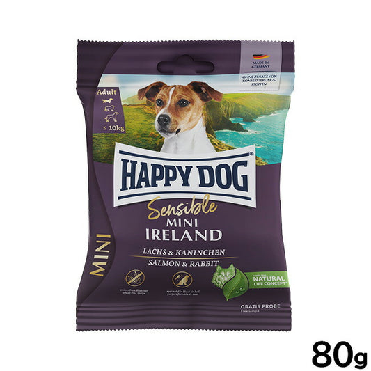 ハッピードッグ HAPPY DOG ドッグフード ミニ センシブル アイルランド サーモン＆ラビット スキンケア（成犬～シニア犬用） 80g