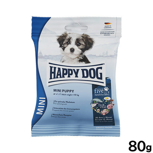 ハッピードッグ HAPPY DOG ドッグフード ミニ フィット＆バイタル パピー（生後1～12ヶ月） 80g
