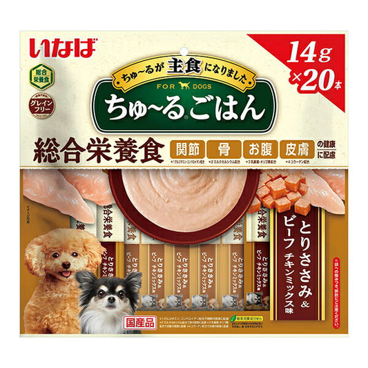 いなば ちゅ~るごはん とりささみ&ビーフ チキンミックス味 ちゅーる 犬 おやつ 国産