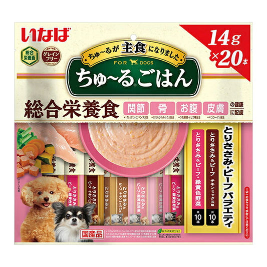 いなば ちゅ～るごはん とりささみ・ビーフバラエティ ちゅーる 犬 おやつ 国産