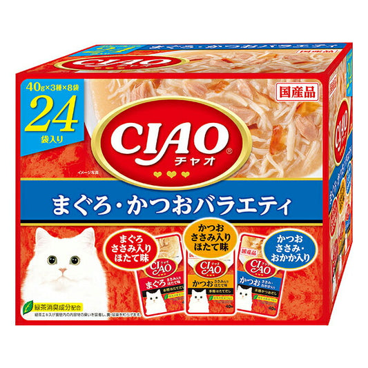 いなば CIAO パウチ まぐろ・かつおバラエティ 猫用 40g×24袋