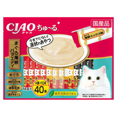 いなば CIAO ちゃおちゅ～る まぐろ海鮮バラエティ 猫用 14g×40本