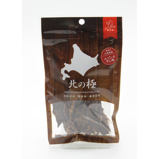 北の極 犬のおやつ エゾ鹿干し肉 25g 無添加 国産 北海道産