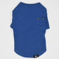 マンハッタン ウォーキータイム MANHATTAN WALKY TIME！ ニットTシャツ XL ブルー 犬 服 ドッグウェア コットン 無地 ポケット付き 秋冬