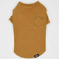 マンハッタン ウォーキータイム MANHATTAN WALKY TIME！ ニットTシャツ XL キャメル 犬 服 ドッグウェア コットン 無地 ポケット付き 秋冬