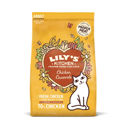 リリーズキッチン キャットフード ドライフード 成猫用 チキンキャセロール 800g【送料無料】 無添加 猫