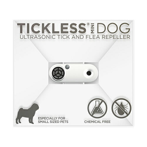 TICKLESS チックレス USBミニ ホワイト 虫除け 薬品不使用 ノミ・ダニ対策 安全 超音波 充電式 繰り返し使える