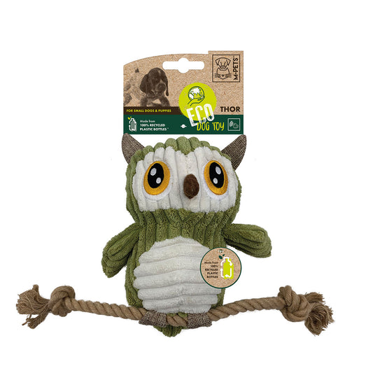 M-PETS エムペッツ ECOドッグトイ フクロウのソー
