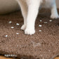 OPPO オッポ necoshiba ネコシバ ブラウン 4枚入り 猫 砂取りマット ジョイント トイレ 砂 飛び散り防止 抗菌 樹脂 丸洗い 肉球に優しい