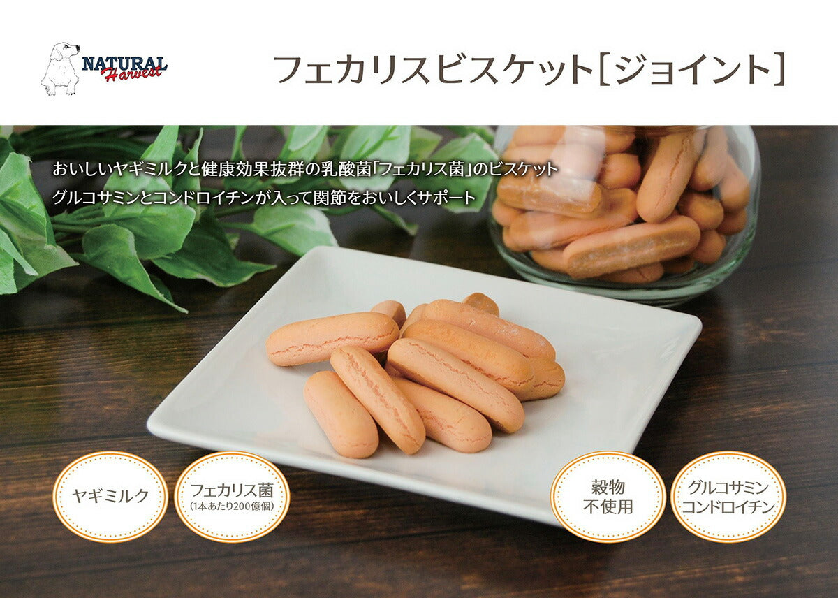 ナチュラルハーベスト おやつ フェカリスビスケット ジョイント 15g 無添加 国産 乳酸菌 機能性おやつ