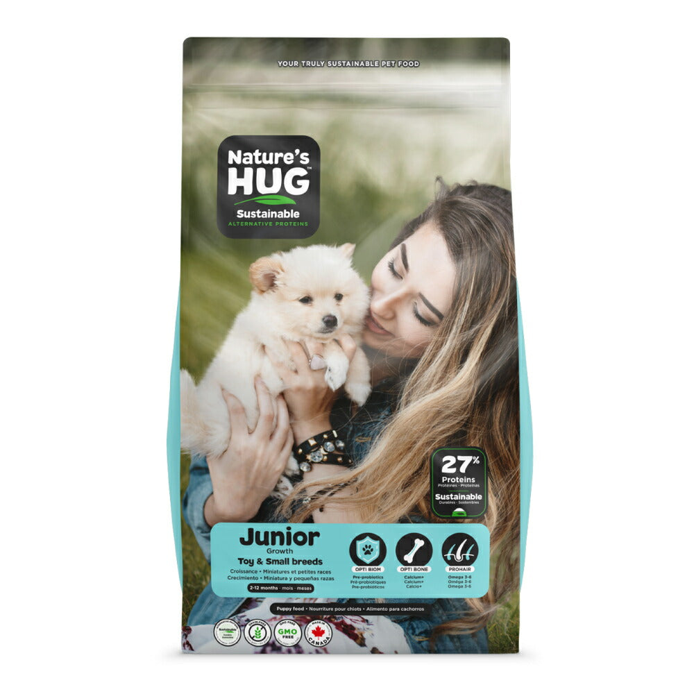 ネイチャーズハグ Nature’s HUG ドッグフード ジュニア トイ＆スモールブリード 2.27kg【送料無料】 無添加 サスティナビリティ ビーガン 代替タンパク