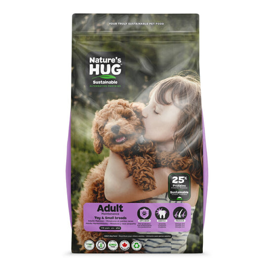 ネイチャーズハグ Nature’s HUG ドッグフード アダルト トイ&スモールブリード 2.27kg【送料無料】 無添加 サスティナビリティ ビーガン 代替タンパク
