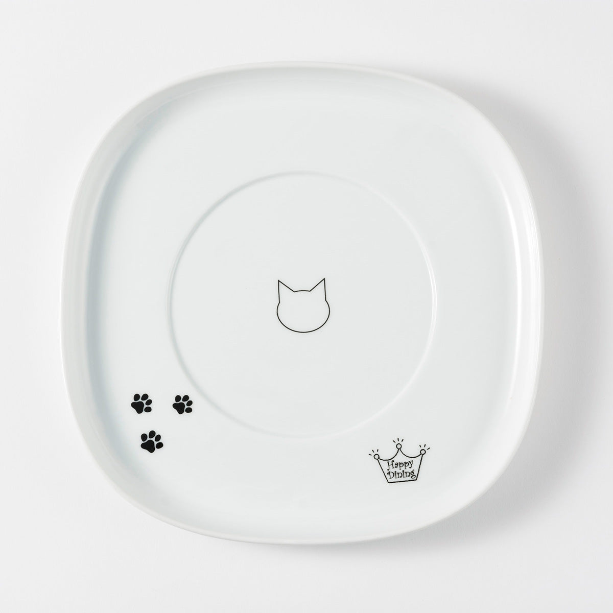 猫壱 ハッピーダイニング 専用 食器トレー シングル 猫 磁器 餌皿 軽量
