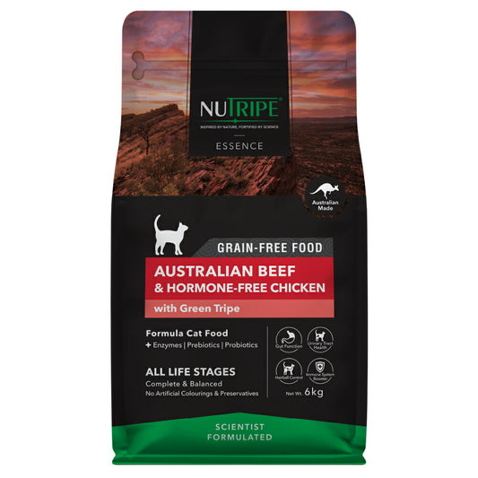 ニュートライプ GFドライ キャット ビーフ&チキン with グリーントライプ 6kg 送料無料グレインフリー 穀物不使用 猫 キャットフード 無添加