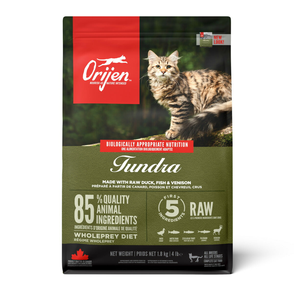 オリジン Orijen キャットフード ツンドラ キャット 全猫種 全年齢用 穀物不使用 1.8kg【送料無料】 正規品 無添加 グレインフリー